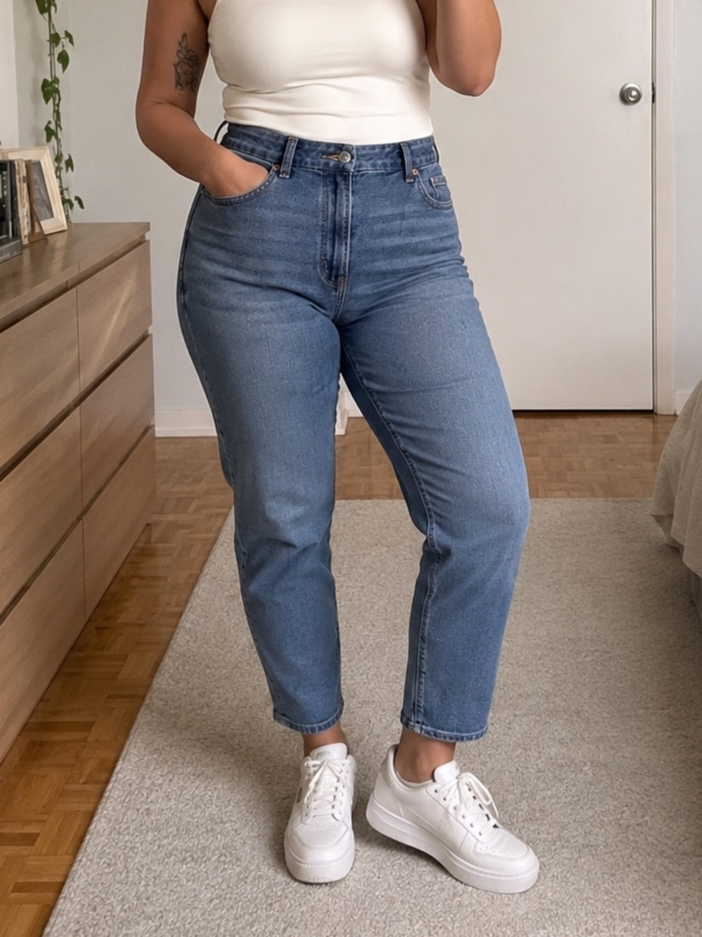 American Eagle Curvy Mom Jeans Size 10 Regular Stretch High Rise Casual Comfy